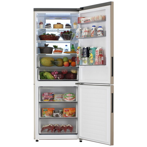 Купить Холодильник с морозильником   Haier C4F744CGGU1 золотистый  9218015. Характеристики, отзывы и цены в Донецке