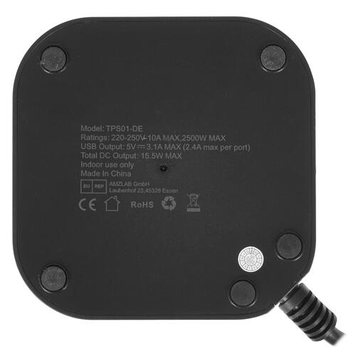 Купить Сетевой фильтр Tessan TPS01-DE черный  5366289. Характеристики, отзывы и цены в Донецке