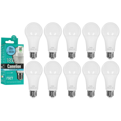 Купить Лампа светодиодная Camelion LED E27/A65/20w/845  5642991. Характеристики, отзывы и цены в Донецке