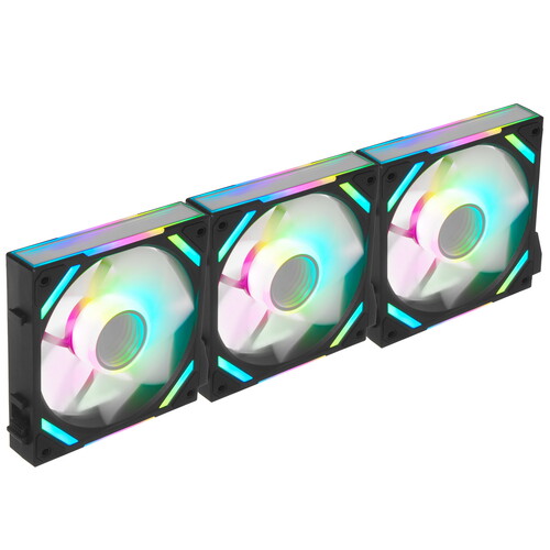 Купить Комплект реверсных вентиляторов XASTRA FS120B ARGB [FS120-3BA-SRX-GL] черный  5615660. Характеристики, отзывы и цены в Донецке