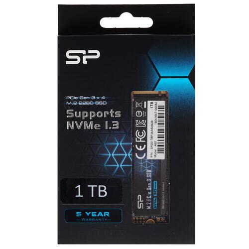 Купить 1000 ГБ M.2 NVMe накопитель Silicon Power P34A60 [SP001TBP34A60M28]  1604870. Характеристики, отзывы и цены в Донецке