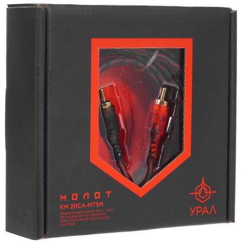 Купить Кабель   Ural RCA x2 - RCA x2 черный  5332832. Характеристики, отзывы и цены в Донецке