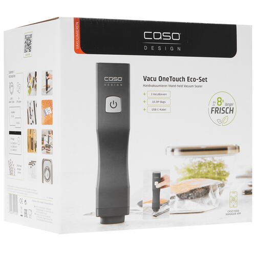 Купить Ручной вакуумный упаковщик CASO Vacu OneTouch Eco-Set  5359823. Характеристики, отзывы и цены в Донецке