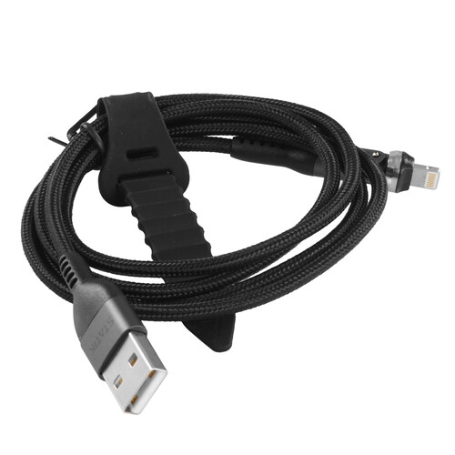 Купить Кабель круглый STATIK Lightning 8-pin - USB 2.0 Type-A черный 1 м  9240652. Характеристики, отзывы и цены в Донецке