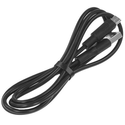 Купить Кабель круглый Hoco micro USB - USB 2.0 Type-A черный 1 м  9244487. Характеристики, отзывы и цены в Донецке