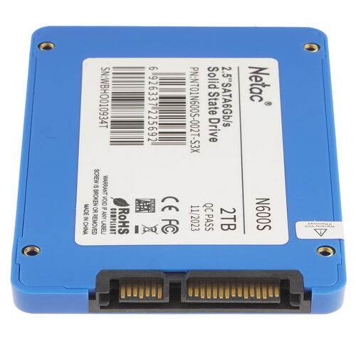 Купить 2000 ГБ 2.5" SATA накопитель Netac N600S [NT01N600S-002T-S3X]  9905269. Характеристики, отзывы и цены в Донецке