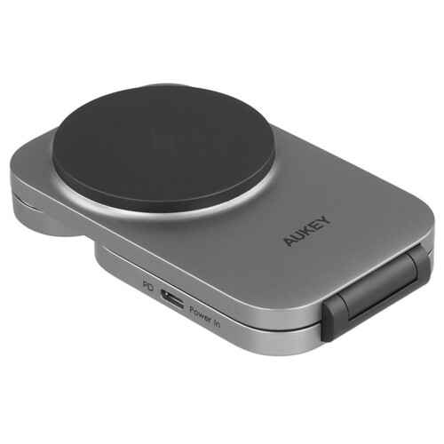 Купить Беспроводное зарядное устройство Aukey MagFusion Z серый  5600088. Характеристики, отзывы и цены в Донецке