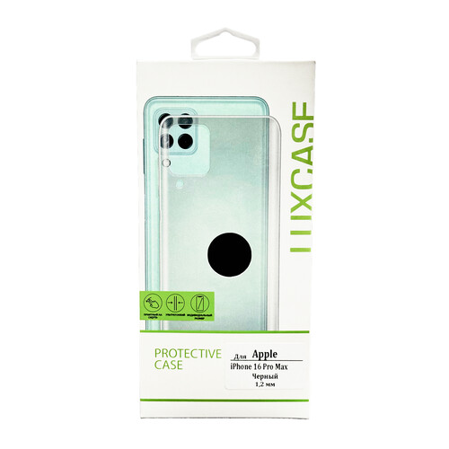 Купить Накладка  LuxCase для Apple iPhone 16 Pro Max черный  5637321. Характеристики, отзывы и цены в Донецке
