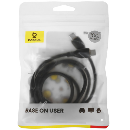 Купить Кабель Baseus USB Type-C - USB Type-C черный  5627432. Характеристики, отзывы и цены в Донецке