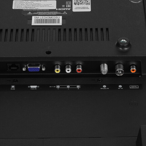 Купить 43" (109 см) Телевизор Soundmax SM-LED43M03SU черный  9184624. Характеристики, отзывы и цены в Донецке