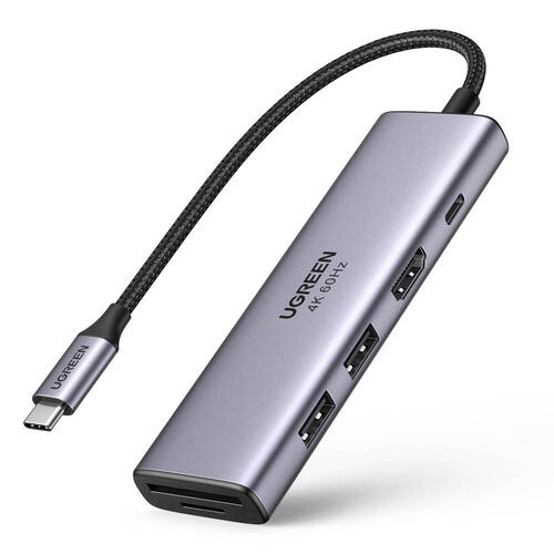 Купить Док-станция Ugreen CM511 серый  4866785. Характеристики, отзывы и цены в Донецке
