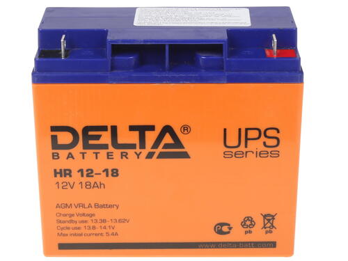 Купить Аккумуляторная батарея для ИБП Delta HR 12-18  0150952. Характеристики, отзывы и цены в Донецке