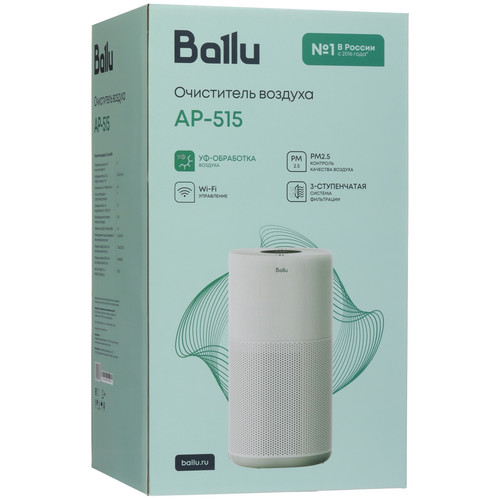 Купить Очиститель воздуха Ballu AP-515 белый  9398176. Характеристики, отзывы и цены в Донецке