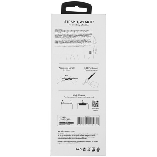 Купить Ремешок SwitchEasy Strap+Strap Card черный  9106843. Характеристики, отзывы и цены в Донецке