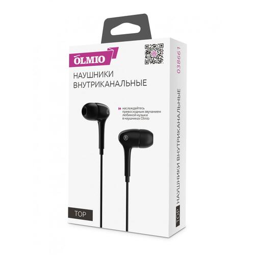 Купить Проводные наушники Olmio Top черный  5360492. Характеристики, отзывы и цены в Донецке
