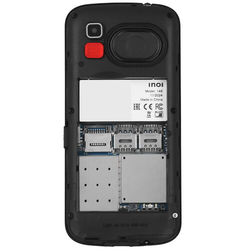 Купить Сотовый телефон INOI 148 Senior 4G черный  9234174. Характеристики, отзывы и цены в Донецке