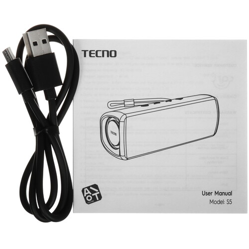 Купить Портативная колонка Tecno Square S5, черный  5629779. Характеристики, отзывы и цены в Донецке