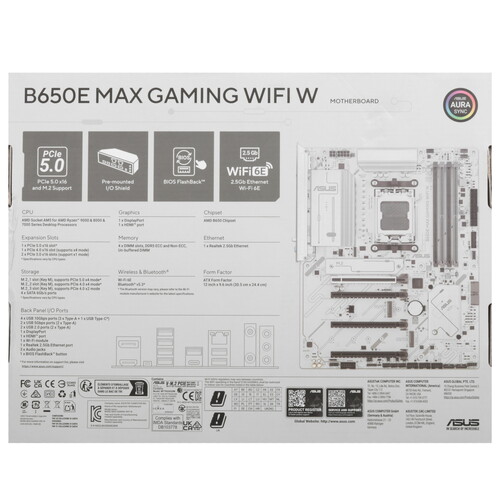 Купить Материнская плата ASUS B650E MAX GAMING WIFI W  5625212. Характеристики, отзывы и цены в Донецке