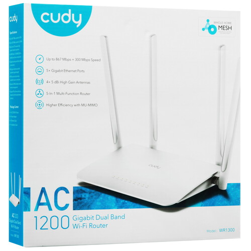 Купить Wi-Fi роутер Cudy WR1300  5488736. Характеристики, отзывы и цены в Донецке