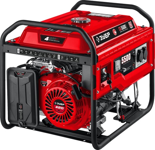 Купить Электрогенератор   бензиновый Зубр СБ-5500Е  5307693. Характеристики, отзывы и цены в Донецке