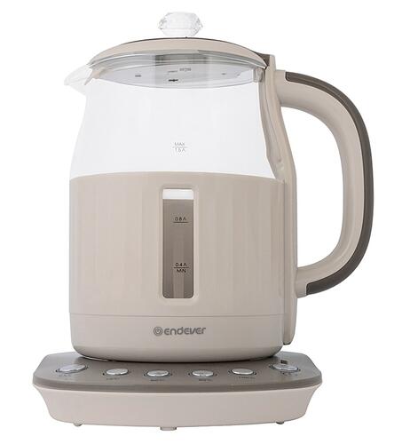 Купить Электрочайник Endever Skyline KR-365G бежевый  5365518. Характеристики, отзывы и цены в Донецке