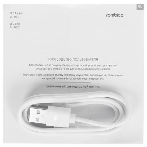 Купить Ночник Rombica LED Rabbit белый  5334286. Характеристики, отзывы и цены в Донецке