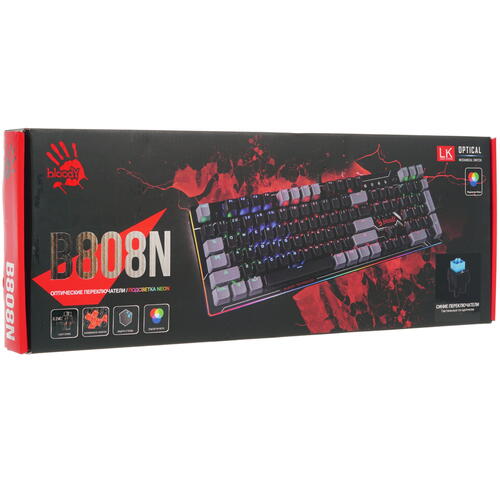 Купить Клавиатура  проводная A4Tech Bloody B808N  4891209. Характеристики, отзывы и цены в Донецке
