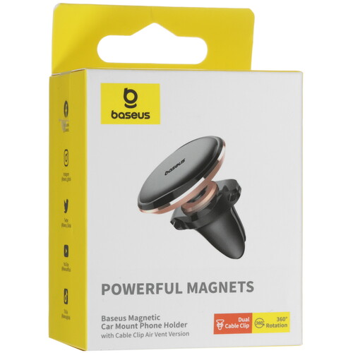 Купить Держатель автомобильный Baseus Magnetic золотистый  5487964. Характеристики, отзывы и цены в Донецке