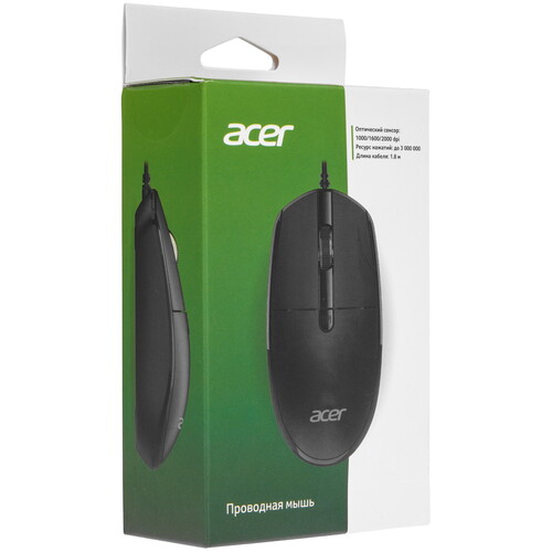 Купить Мышь проводная Acer OMW401  9294936. Характеристики, отзывы и цены в Донецке