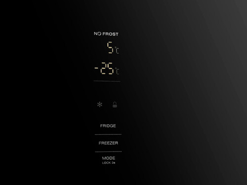 Купить Холодильник с морозильником  Korting KNFC 62980 GN черный  9158066. Характеристики, отзывы и цены в Донецке