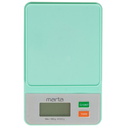 Купить Кухонные весы MARTA MT-1642 голубой  9941628. Характеристики, отзывы и цены в Донецке