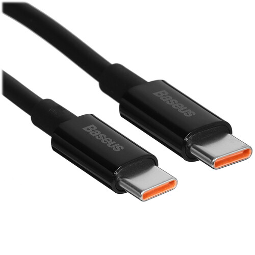 Купить Кабель круглый Baseus USB Type-C - USB Type-C черный 2 м  9260775. Характеристики, отзывы и цены в Донецке