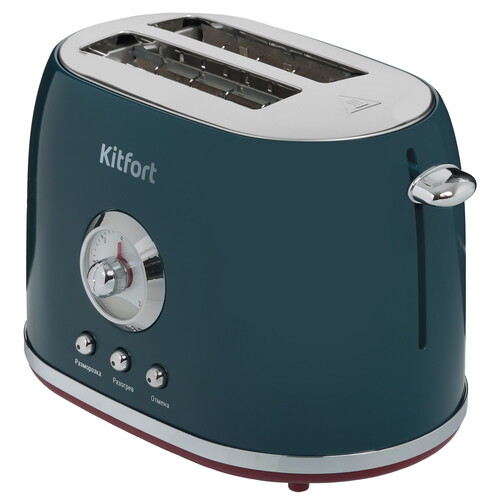 Купить Тостер Kitfort КТ-9801 бирюзовый  9259065. Характеристики, отзывы и цены в Донецке