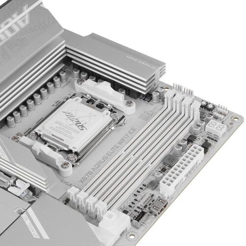 Купить Материнская плата GIGABYTE X870 AORUS ELITE WIFI7 ICE  5492074. Характеристики, отзывы и цены в Донецке