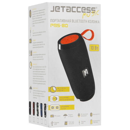 Купить Портативная колонка JETACCESS PBS-80, красный  4830793. Характеристики, отзывы и цены в Донецке