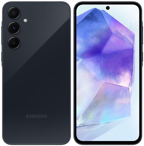 Купить 6.6" Смартфон Samsung Galaxy A55 128 ГБ синий  5463669. Характеристики, отзывы и цены в Донецке