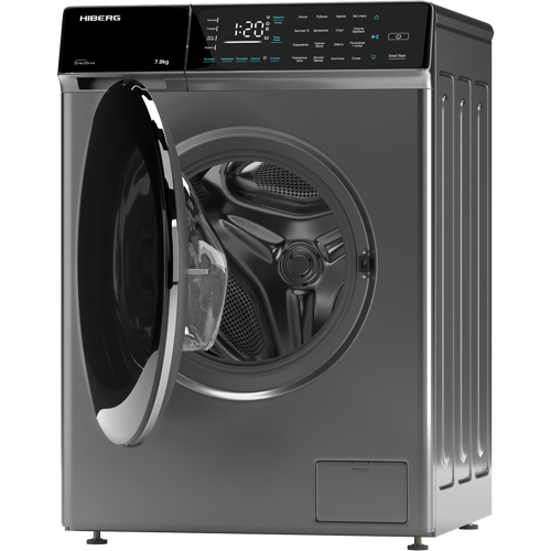 Купить Стиральная машина HIBERG i-DDQ9-712 Sd серый  9975379. Характеристики, отзывы и цены в Донецке