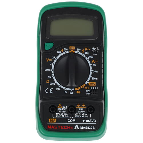 Купить Мультиметр Mastech MAS830B  1063805. Характеристики, отзывы и цены в Донецке