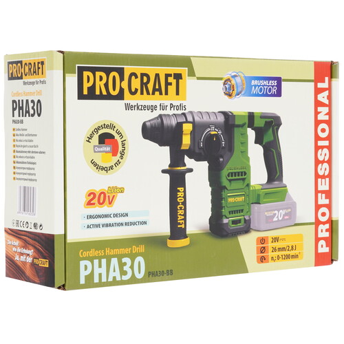 Купить Перфоратор Procraft PHA30  , Без ЗУ, Без АКБ  9277868. Характеристики, отзывы и цены в Донецке