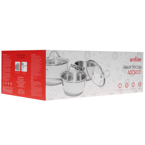 Купить Набор посуды Aceline Crystal A3CS0121  4847285. Характеристики, отзывы и цены в Донецке