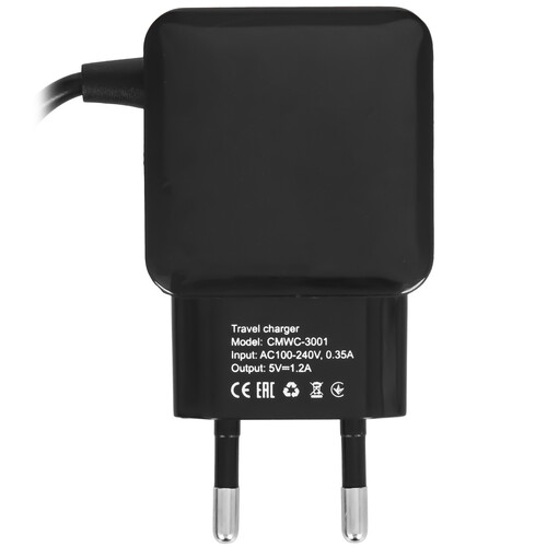 Купить Сетевое зарядное устройство Crown CMWC-3001 черный  5479767. Характеристики, отзывы и цены в Донецке