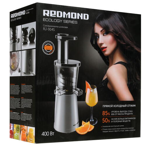 Купить Соковыжималка электрическая Redmond RJ-914S серебристый  1600184. Характеристики, отзывы и цены в Донецке