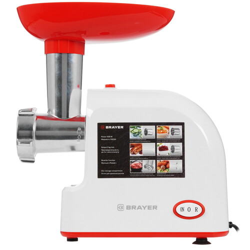 Купить Мясорубка электрическая BRAYER BR1603 белый  5305264. Характеристики, отзывы и цены в Донецке