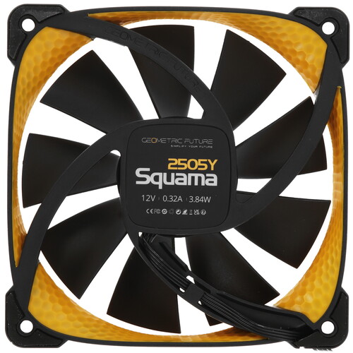 Купить Вентилятор Geometric Future Squama 2505BY Single Pack [1F2505Y112000] желтый  5615559. Характеристики, отзывы и цены в Донецке