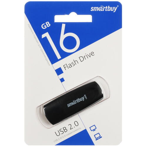 Купить Память USB Flash 16 ГБ Smartbuy Scout [SB016GB2SCK]  9954172. Характеристики, отзывы и цены в Донецке