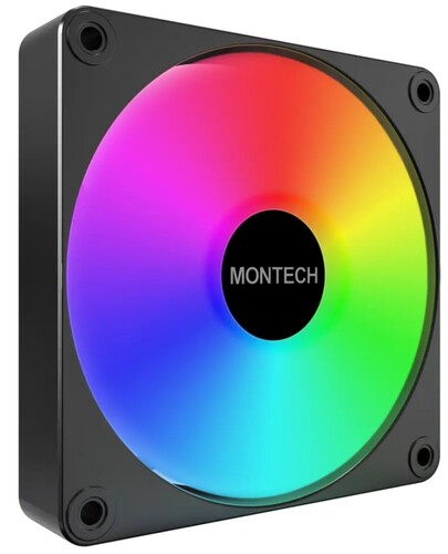 Купить Вентилятор Montech GF120 V2 ARGB  черный  5633029. Характеристики, отзывы и цены в Донецке