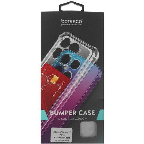 Купить Накладка  BoraSCO Bumper Case для Apple iPhone Air прозрачный  5637741. Характеристики, отзывы и цены в Донецке