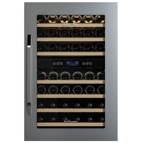 Купить Винный шкаф Meyvel MV42-KSB2 серебристый  9186683. Характеристики, отзывы и цены в Донецке