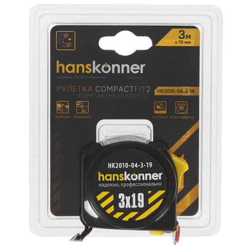 Купить Рулетка Hanskonner HK2010-04-3-19  5300449. Характеристики, отзывы и цены в Донецке