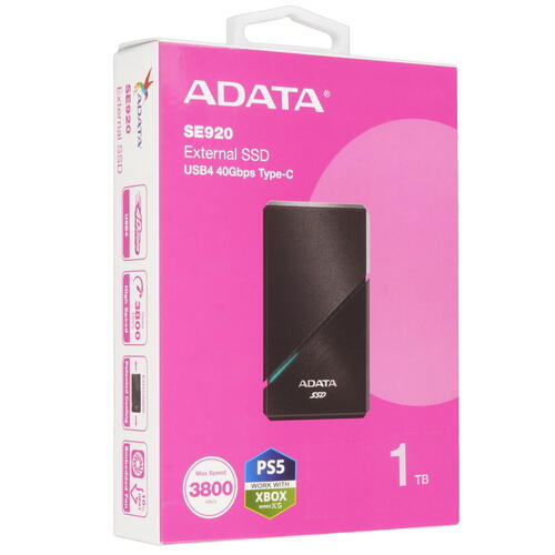 Купить 1000 ГБ Внешний SSD ADATA SE920  5458437. Характеристики, отзывы и цены в Донецке